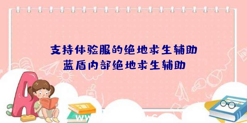 「支持体验服的绝地求生辅助」|蓝盾内部绝地求生辅助